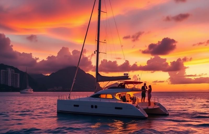 Waikiki Sunset Catamaran — Beach Activities on Oahu Hawaii