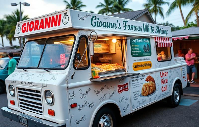 Giovanni's Shrimp Truck in Waikiki Hawaii
